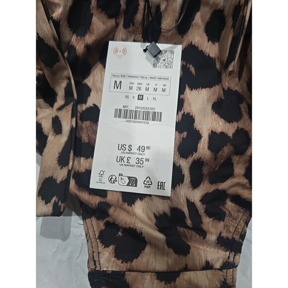 Zara Animal Print Halter Swimsuit - Size M - Picture 6 of 6